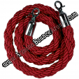 braided stanchion red rope rental